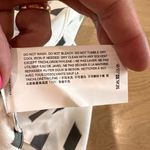 Theory short sleeve a line top brush grey multi print silk blouse medium NWT Photo 7