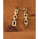 Eddie Borgo Timeless Supra Link Drop Earrings 12K Gold Plated NIP Elegant Photo 5