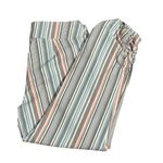 Cato Womens Size 4 Striped Crop High Rise Ruched Pull-on Ankle Pants Stretch Photo 3