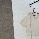 Bearded Goat Cream Hooded Short Sleeve Sweatshirt size XS/S Photo 8