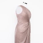 Adrianna Papell - Stardust Pleated One Shoulder Gown Photo 6