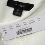 J.Crew NWT Midi in Ivory Embroidered Chiffon Short Sleeve Dress 6 Photo 5