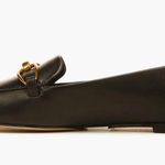 Veronica Beard  | Champlain Chain Pointed Toe Flat | 6.5  | Black with Gold Photo 8