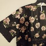 Live 4 Truth  2X Floral Maxi Duster in Roses on Black Photo 2