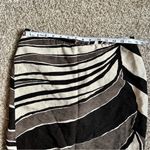 Ann Taylor  Black Cream A-Line Mini Skirt Formal Office Size 8 Photo 4