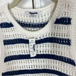 Madewell  Crochet-Knit Crewneck Sweater Tank In Bright Ivory Size small NWT coast Photo 4