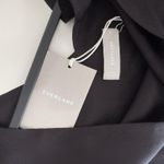 Everlane  Dress Medium The Satin V Neck Maxi Minimalist Quiet Luxury Old Money Photo 7