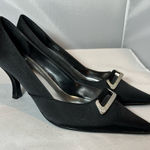 Impo  Winslow Black Satin Rhinestone Heels Photo 0