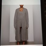 SKIMS Warm Boucle Yarn Cozy Soft Long Robe In Smoke Color Womens S/M Photo 1