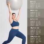 Baleaf  7/8 Workout Leggings with Pockets Navy High Waist Photo 2