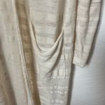 Anthropologie  Moth Cream Linen blend Knit Cardigan size M Photo 3