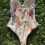 Romantic Pastel Floral Body Suit Size L Photo 3