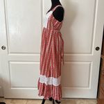 VINTAGE PENNEYS HAWAII FLORAL COTTAGE MAIDEN DRESS Red Photo 3