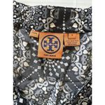Tory Burch  Tank Top 100% Silk Blouse Sleeveless Pleated Geometric Sz S Black Photo 3