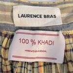 Laurence Bras Plaid Boho Maxi Ruffle Tie Waist Skirt Yellow Photo 4