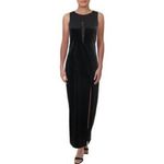 Elie Tahari NWT  black velvet chain detail gown dress sz 8 Photo 1
