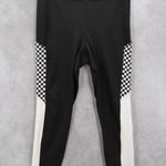 Xersion  Black Checker Ankle Active Athletic Stretch Leggings Pants L Large Photo 0