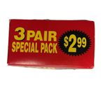 No Nonsense 3 Pack‎ Vintage Pantyhose with Reinforced Toe Size Queen Nude NWB Brown Photo 4