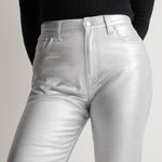 Madewell The ‘90s Straight Jean in Silver Foil Photo 1
