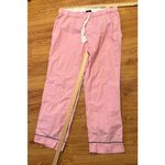 J.Crew Pajama Pants Sz L Pink 100% Cotton Drawstring Lounge Sleepwear Size L Photo 5