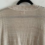 Mossimo Supply Co. Tan Short Sleeve Crochet Open Front Cardigan Size Large NEW Photo 4