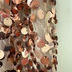 NWT The Sei Paillette Sequin Embellished One Shoulder Maxi Gown Dress Rose Gold Brown Size 2 Photo 4