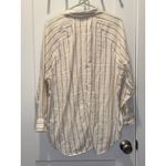 Aerie  Pool to Party Striped Linen Button Down Shirt coverup Relaxed oversized XS Photo 3