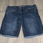 American Eagle Cut Off Stretchy 10” Inseam Jean Shorts Size 10 Photo 0