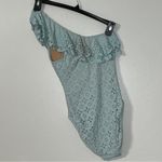 J.Crew Laser Cut Ruffle One-shoulder One-piece Swimsuit Photo 1