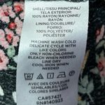 Ann Taylor LOFT Black Multicolor Floral Shorts Sleeve Mini Wrap Dress Size 8 Photo 4