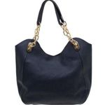 Michael Kors Lilly Chain Tote Navy Hobo Bag Shoulder Bag Photo 0