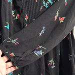 Old Navy  Black Blouse with Floral Design Photo 6