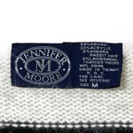 Jennifer Moore Vintage  80's Black Cream Wool V-Neck Sweater Sequins and Beading Photo 5