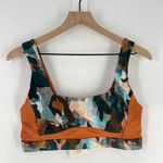 Fabletics  Gabriella‎ Scoop Back Swim Bra Paintbrush Camo Print 4 Way Stretch Photo 1