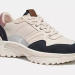 Coach C143 Signature‎ Runner Shoes Chalk/Dusty Rose Size 7 Dad Sneakers G3863 Pink Photo 0