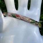 Purple floral Cloisonné bangle bracelet Photo 9