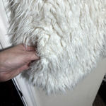 Vince Camuto Two by  Womens Faux Fur Vest Size L Mob Wife Cream Ivory Photo 2