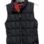 Gap  Black Women Insulted Puffer Vest Size Medium Square Stitch Equestrian Winter Photo 0