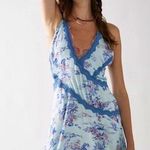 Free People  Slip My Mind Printed Trapeze Dress in Mist Combo Photo 0
