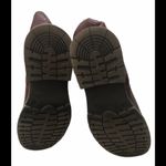 Steve Madden Maximus Burgundy Double Buckle Leather Boot Charcoal Sherpa Lined Photo 2