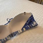 Athleta Blue White Bandeau Halter Bikini Top Sz XL Extra Large Swim Wireless Photo 5