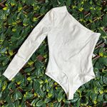 NBD  One Shoulder White Bodysuit Size Small Photo 0