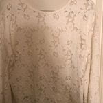Pointelle white lace top Medium/Large Photo 7