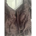 Women Uptown Ruched Halter Top Color Chocolate Size M #WAYFA20498 Photo 3