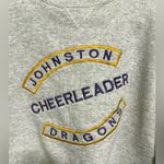 Vintage Johnston Dragons Cheerleader Heather Gray Crewneck Sweatshirt Medium Photo 2