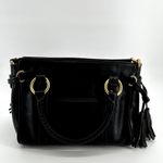 Dooney & Bourke Florentine Vachetta Medium Pocket Satchel Tassel Leather Black Photo 1