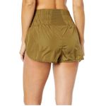 Free People Movement FP The Way Home running shorts with high smocked waist Sz S Green Photo 1