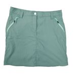Crivit Women's Green Zip Pocket Activewear Skirt size 12 Tennis Pickleball Photo 0