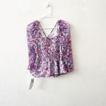 French Connection  Floral Blouse in‎ Purple and Pink Photo 5