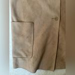 Weatherproof  Tan Peacoat Jacket Suede Feel Photo 5